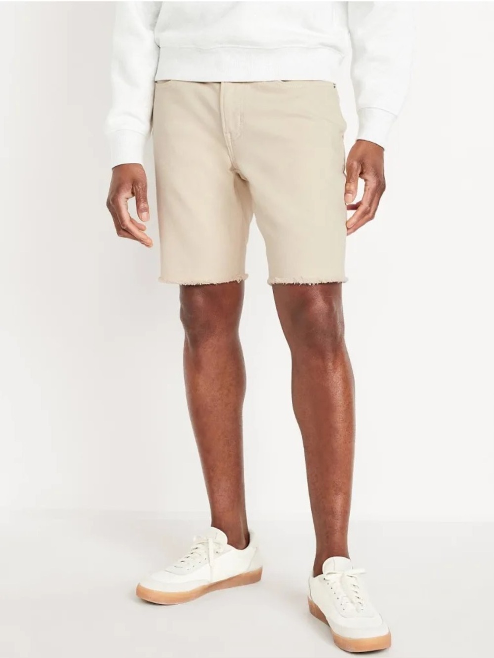 Men's Old Navy Slim Fit Denim Shorts NWT ECRU